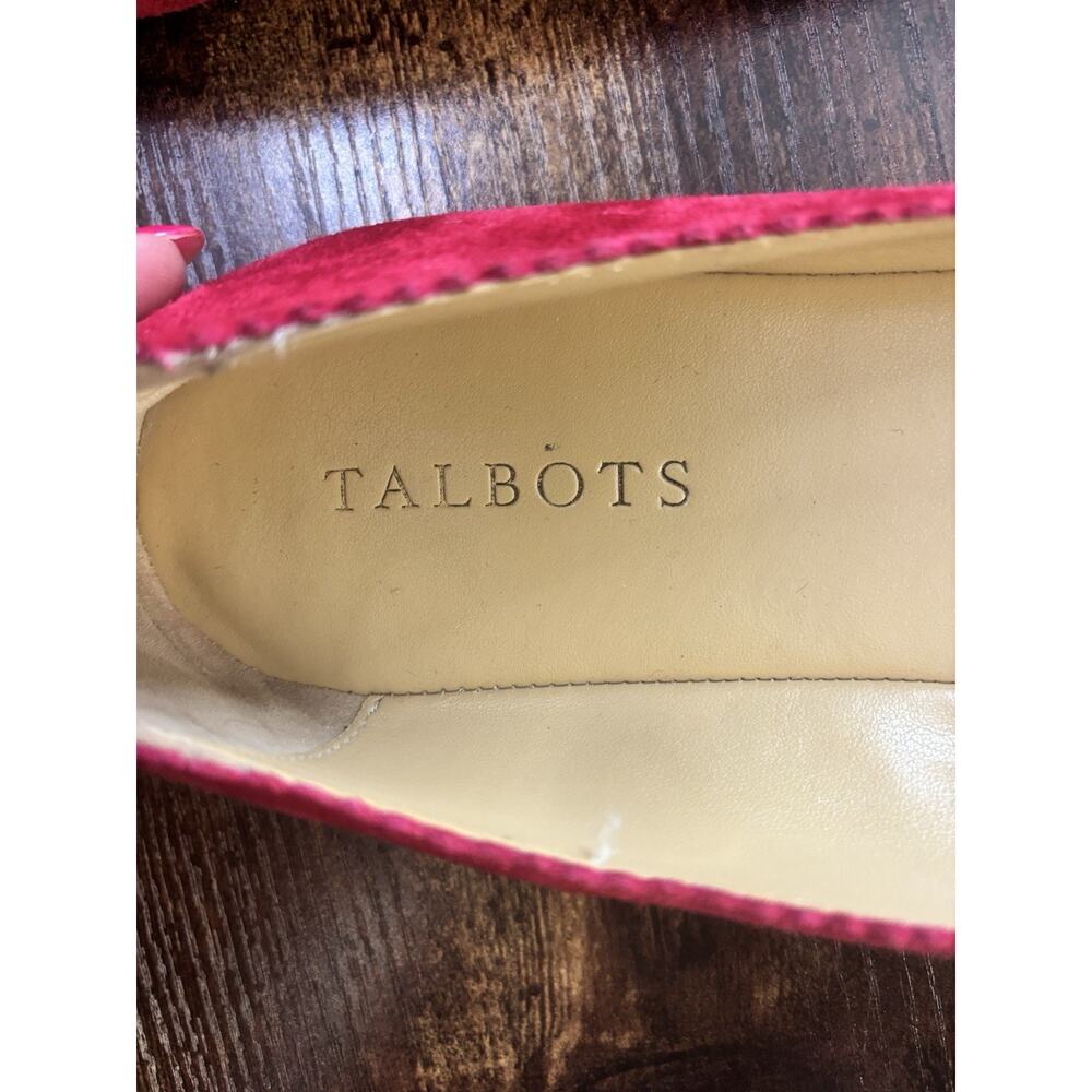 Talbots Francesca Keepers in a vibrant red suede 10.5M - Picture 3 of 5